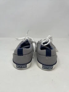 Tommy Hilfiger Shoes Size 3 Cormac Core Peacoat Sneakers Grey White Lace Up - Picture 1 of 12