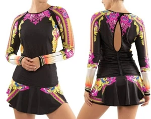 Nwt Lucky In love Rockin Rococo Women Long Sleeve Tee Shirt Top M Medium - Picture 1 of 8