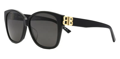 Gafas de sol Balenciaga cuadradas ojo de gato para mujer - BB0135SA-001-59 - Hechas en Italia Foto 1 de 3
