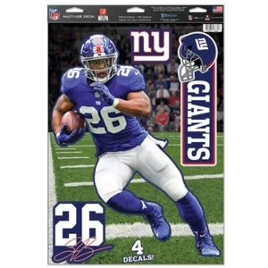 SAQUON BARKLEY NEW YORK GIANTS 11"X17" WALL DECALS NFL LICENSED LIKE FATHEAD - Picture 1 of 1