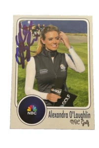 Alexandra O'Laughlin Signed Custom Trading Card NBC Sports Golf Personality 🔥 - Picture 1 of 2