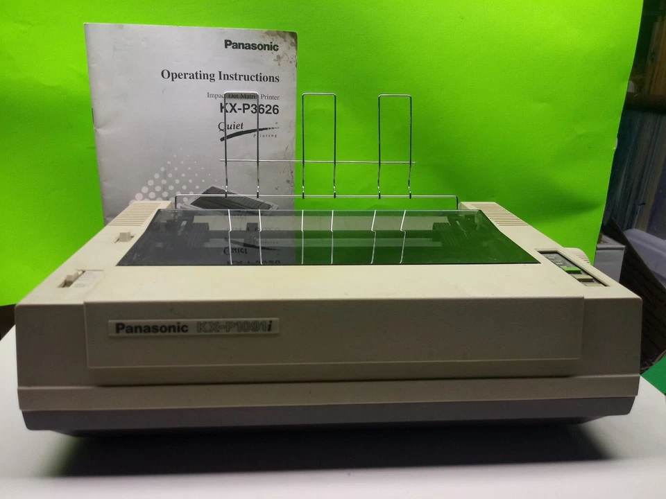 Panasonic KX-P1091 Quiet 24 Pin Monochrome Dot Matrix Printer w/ oweners manual - Image 1 of 4