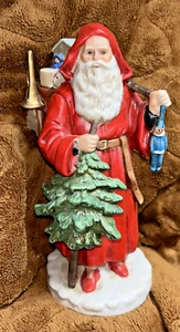 VTG ENESCO 1987 St. Nicholas Circa 1890 Hooded Santa with Toy Bag - Picture 1 of 5