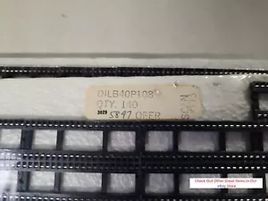 NEW 40-Pin Dip IC Sockets, Open Frame, DILB40P108, QTY: 140 - Picture 1 of 2