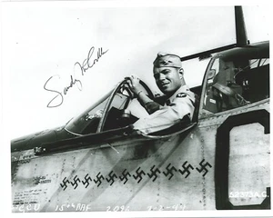 Sandy McCorkle signiertes 8x10 Foto WWII Ace - Bild 1 von 1