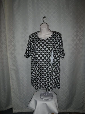 Size Plus Short Sleeve Women's T-Shirts ,3X,2X,1X,0X,Croft & Barrow Multi Color - Image 1 of 4