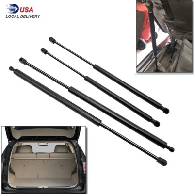 Varillas de hélice de elevación de puntal de gas para capó y puerta trasera 4 piezas para Lexus RX350 RX450h 2010-15 Foto 1 de 4