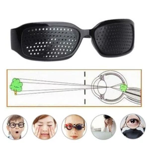 Eyesight Improvement Vision Care Pinhole Glasses Exercise Eye Wear 20224 L2J1 - Bild 1 von 12