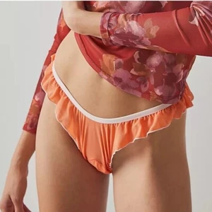 We Are HAH x Free People Fly Girl Mesh Panty Tangerine Orange X-Large, NWT - Picture 1 of 7