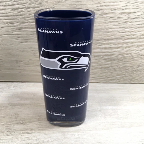 Seattle Seahawks Tumbler Insulated Acrylic Square Tumbler Cup 16 oz Cover