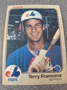 1982 Fleer - Terry Francona #188 (RC) j217 - Picture 1 of 2