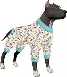 LovinPet Dog Pitbull Clothes Pajamas Jumpsuit Pullover Shirt for Male Female Dog - Picture 1 of 6