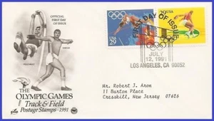 USA3 #2553 ADDR PCS ARTCRAFT FDC STR2  Pole Vault Summer Olympics - Picture 1 of 1