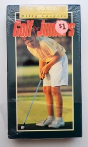 Billy Caspers Golf For Juniors Factory Sealed VHS 1992 Instructional Video Youth - Picture 1 of 2