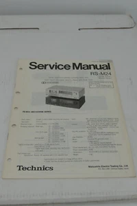 TECHNICS RS-M24 Tapedeck ++  SERVICE Anleitung Instruction Manual - Bild 1 von 1