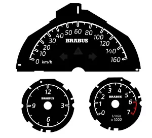 Tachoscheibe Tachometer 160 km/h Smart 451 Passion Brabus Xclusive Ultimate - Bild 1 von 1