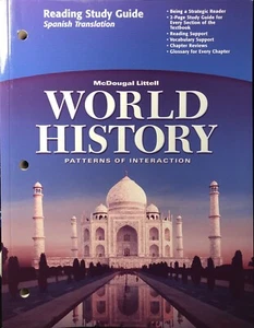 WORLD HISTORY PATTERNS OF INTERACTION (READING STUDY GUIDE By Mcdougal Littell - Picture 1 of 1