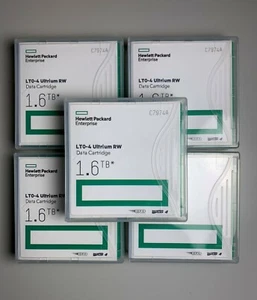 Cartouche de bande HP LTO4 C7974A (20 PACK) Ultrium 800 Go / 1,6 To stockage de données - NEUF - Photo 1/6