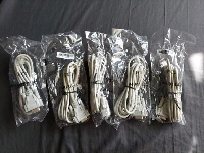 5 LOT NEW FCI 940-0144A APC SMART-UPS Console Configuration Cable Serial RJ-12 - Image 1 of 3