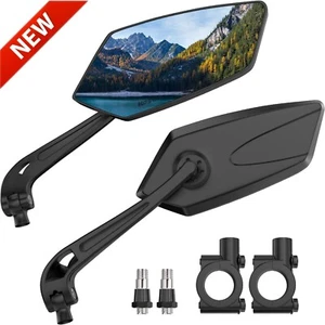 2Pcs Cycling MTB Bike Mirrors 22-25mm For Mountain Road Bike E-Bike Scooter - Picture 1 of 21