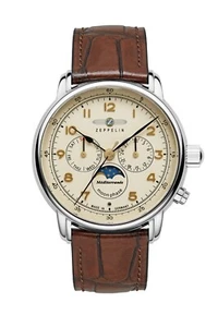 Zeppelin Herren Quarzuhr mit Mondphase Mittelmeer 9636-5 - Bild 1 von 1
