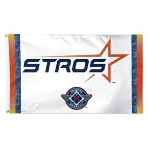 HOUSTON ASTROS CITY CONNECT STROS 3'X5' DELUXE FLAG NEW WINCRAFT 👀 - Picture 1 of 1
