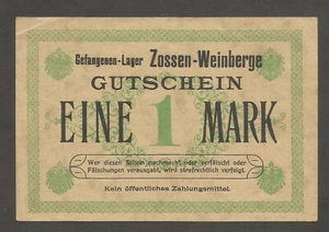 Germany - POW - Zossen-Weinberge; 1 Mark; N.D. (1916); AU; T-904.05; WWI - Picture 1 of 2