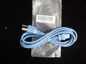 CABLE DE ALIMENTACIÓN AC UNIVERSAL 6 PIES AZUL 3 CLAVIJAS CABLE 18AWG COMPUTADORA IMPRESORA MONITOR TV - Imagen 1 de 1