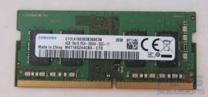 Samsung 4GB PC4-19200 DDR4-2400MHz non-ECC Unbuffered CL17 260-Pin SoDimm Memory - Picture 1 of 1
