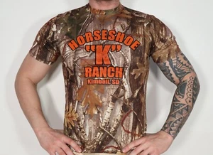 MEN'S "HORSESHOE "K" RANCH" SHIRT SIZE SMALL - Picture 1 of 4