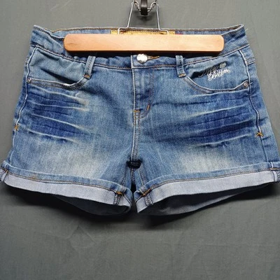 apple bottom jean shorts Size YOUTH 12 Fancy Pockets Y2K Vintage BinF - Image 1 of 4