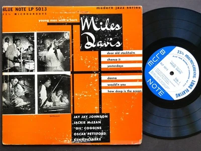 MILES DAVIS Young Man With A Horn LP BLUE NOTE BLP 5013 US '53 LEX EAR MONO FLAT - Image 1 of 2