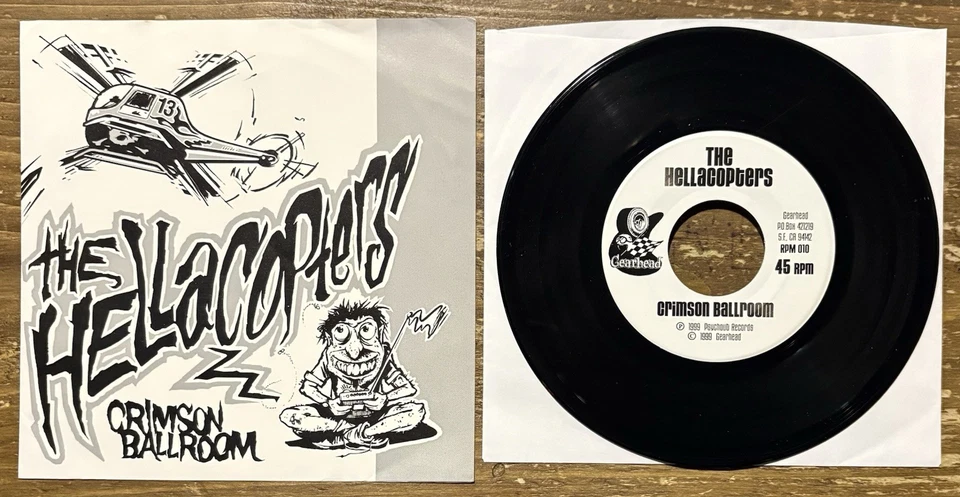 THE HELLACOPTERS : ROCKET FROM THE CRYPT Vinyl 7” 1st Press US 1999 - Image 1 of 4
