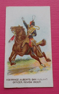 cigarette cards WILLS CAPSTAN TYPES OF THE BRITISH ARMY 11TH PRINCE ALBERT'S OWN - Image 1 of 2