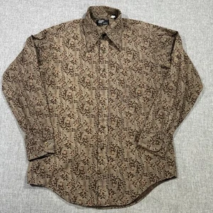 Vintage Studio One Campus Shirt Mens Large All Over Print Floral Barrymore Disco - Picture 1 of 12