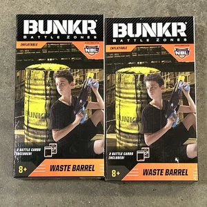 2 Stück Bunker Battle Zone Abfallfass aufblasbar - Bild 1 von 6
