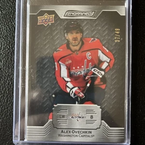 2023-24 UD Engrained Ebony Ebony #/49 Alex Ovechkin #19 Washington Capitals SSP - Bild 1 von 2