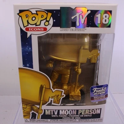 E1 Funko Hollywood Exclusive Pop Icons MTV Moon Person Man Vinyl Figure 18 - Image 1 of 4