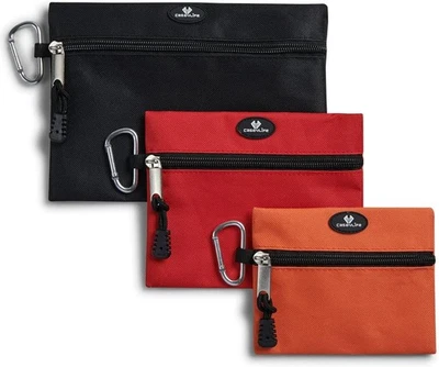 Heavy Duty Tool Pouch Bag Organizers with Carabiner Set of 3 colors New - Image 1 of 4