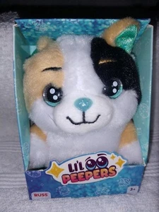 Russ Li'L Peepers Calico Katze 4 Zoll Mini Plüsch Neu - Bild 1 von 2