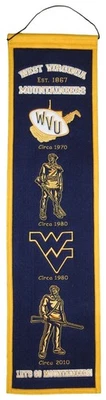 Winning Streak Sports West Virginia University WVU Heritage Banner Flag 32” - Image 1 of 4