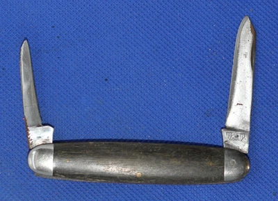 Vintage E. Bruckmann Gentlemen's Knife, Wood Handles, NOS - Image 1 of 2