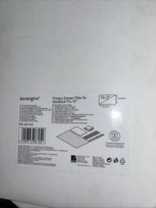 Kensington Provacy Screen Filter For MacBook Pro 16 - Picture 1 of 3