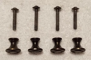 Victor Victrola Credenza Brass Door Knobs Set of 4 - Picture 1 of 7