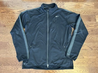 Jaqueta atlética masculina NIKE Dri Fit softshell zíper completo - Tamanho M - Imagem 1 de 4