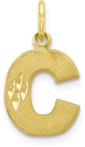 10K Yellow Gold Initial C Charm 10C768C - Picture 1 of 3