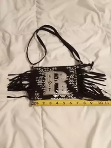 Justice Girls purse initial R black and Silver - Picture 1 of 11