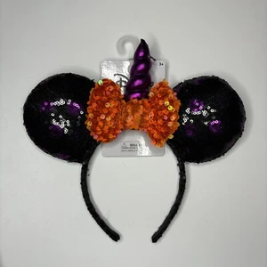 Disney Collection Mädchen Halloween Einhorn Minnie Maus Ohren Stirnband NEU - Bild 1 von 2