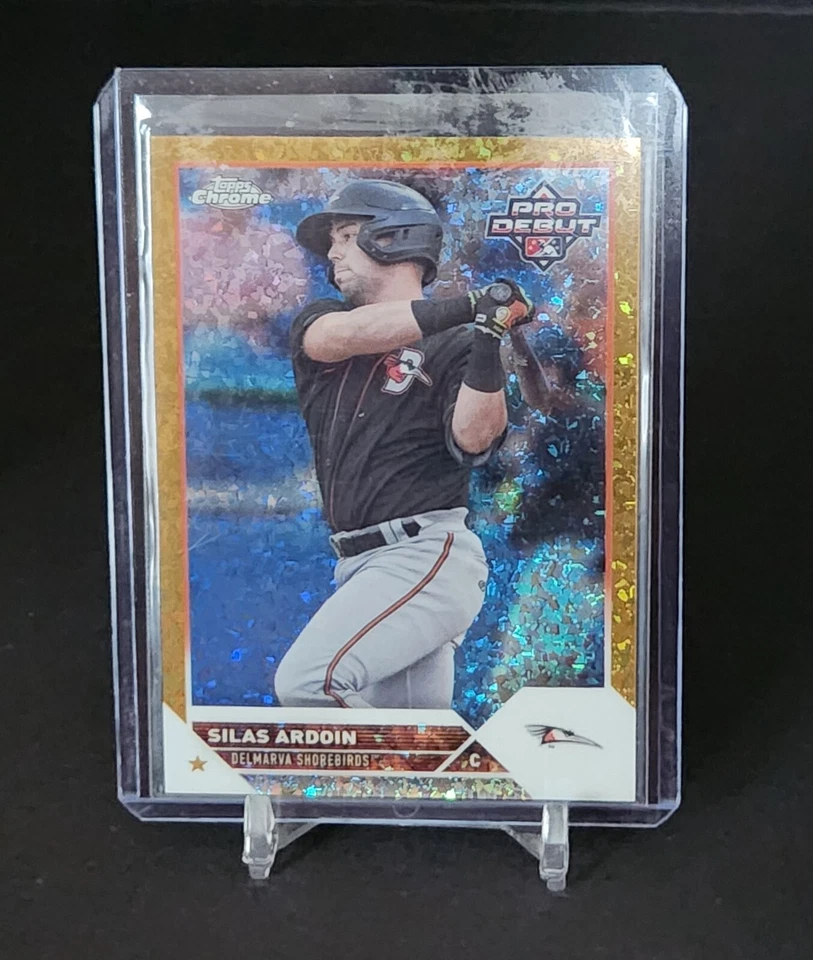 2023 TOPPS CHROME PRO DEBUT   #PDC-87 Sirlas Ardoin Gold Mini Diamond /50 - Image 1 of 3