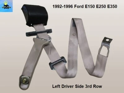 F3UZ16611B68C 96-99 Ford Van Trasero Izquierdo 3ª Fila Cinturón de Seguridad Retractor Foto 1 de 4